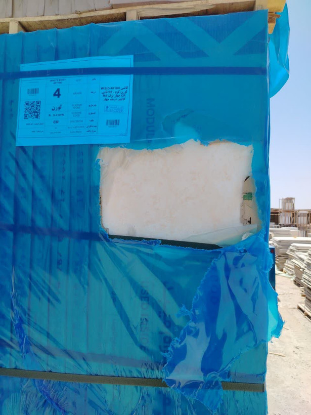 فروش ویژه 60×60 خاک سفید کالیبره درجه 3×4 کارتن و بسته بندی شیک کارخانه کیفیت عالی ضخامت بالا و معمولی قیمت متری ۲۹۵ت فروش عمده