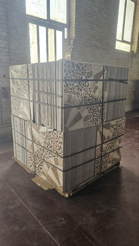 پرسلان طرح حیاطی 60x60 خاک سفید